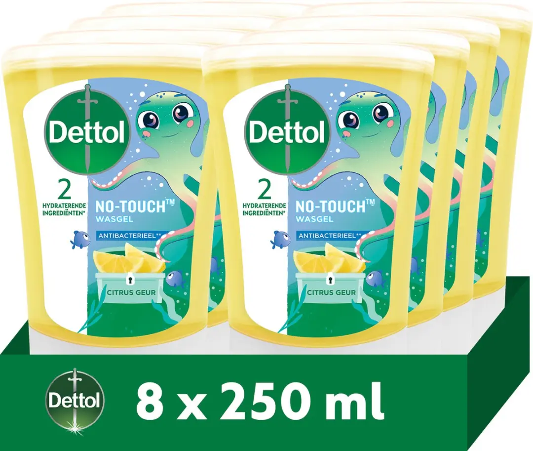 Dettol No-Touch Handzeep Navulling Citrus 250ml - 8 Stuks