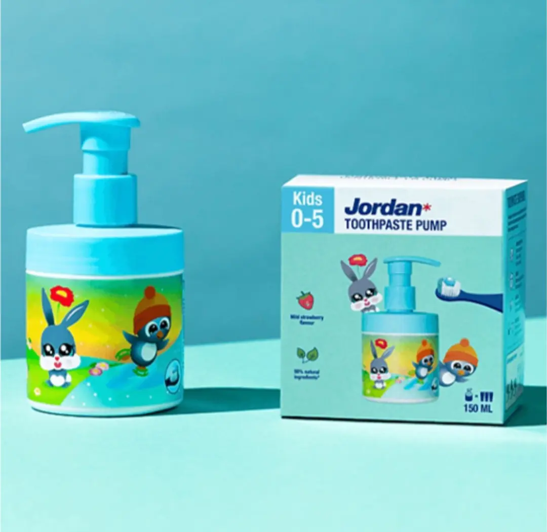 Jordan Junior Kindertandpasta 150ml - Aardbeiensmaak - 1000ppm Fluoride