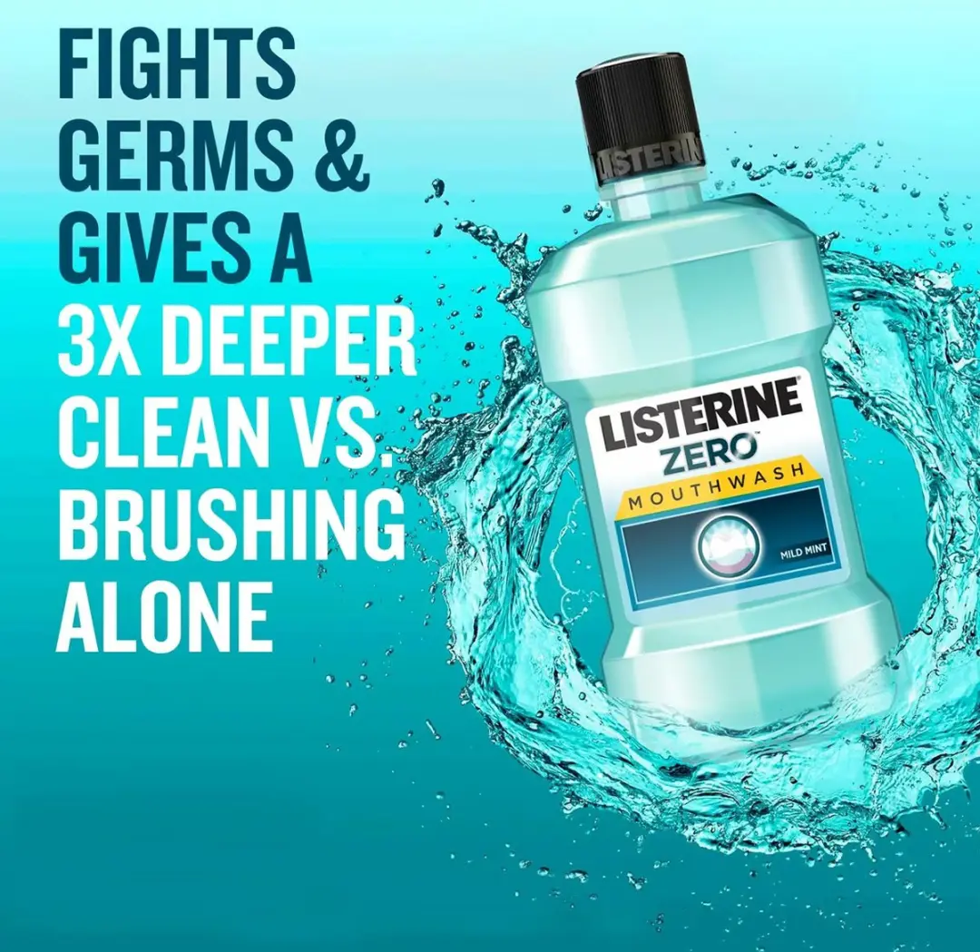 Listerine Cool Mint Mondwater 1L - Zonder alcohol