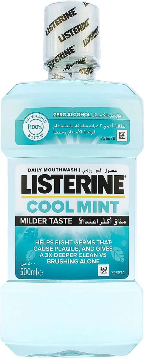 Listerine Cool Mint Mondwater 1L - Zonder alcohol