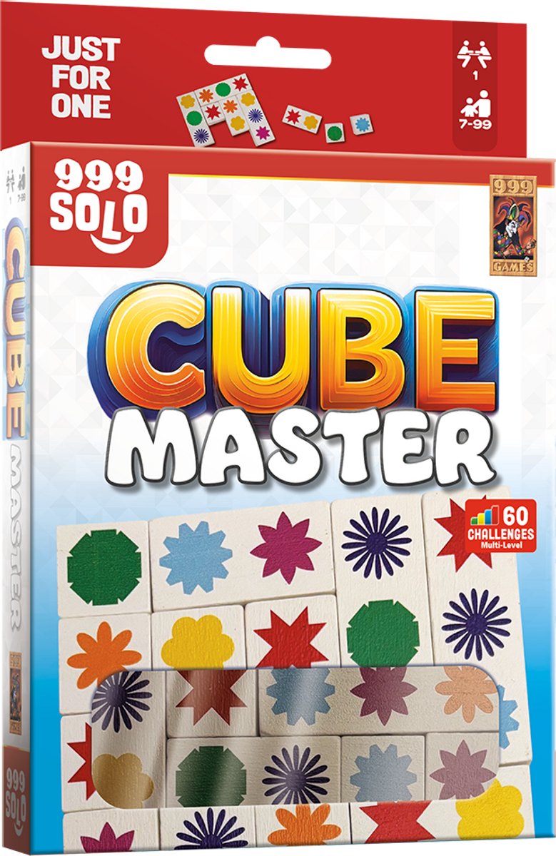 999 Games - Cube Master - Solo spel - Breinbreker - Uitdagende puzzel zonder complexe spelregels - Educatief spel - Puzzel