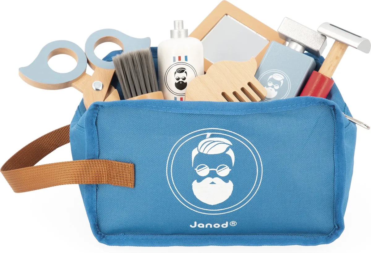 Janod Houten Scheerset - 7 Accessoires - Diversen