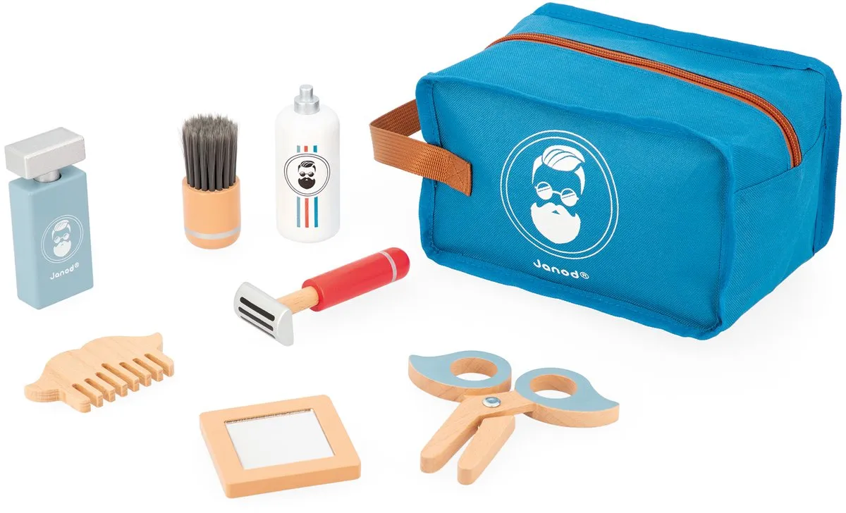 Janod Houten Scheerset - 7 Accessoires - Diversen