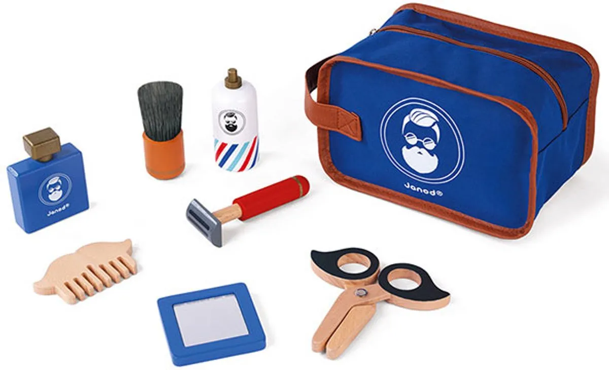 Janod Houten Scheerset - 7 Accessoires - Diversen - afbeelding 6 van 6