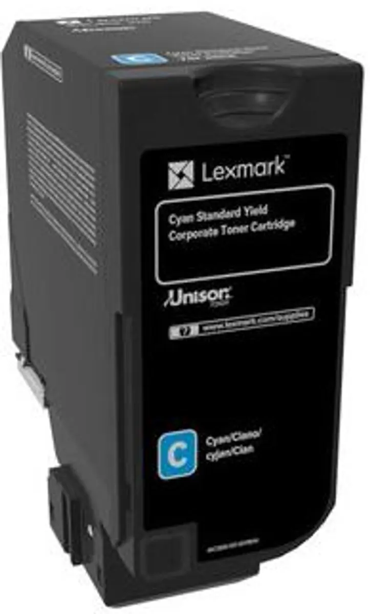 Lexmark 74C2SCE Tonercartridge Cyaan - 7000 pagina's