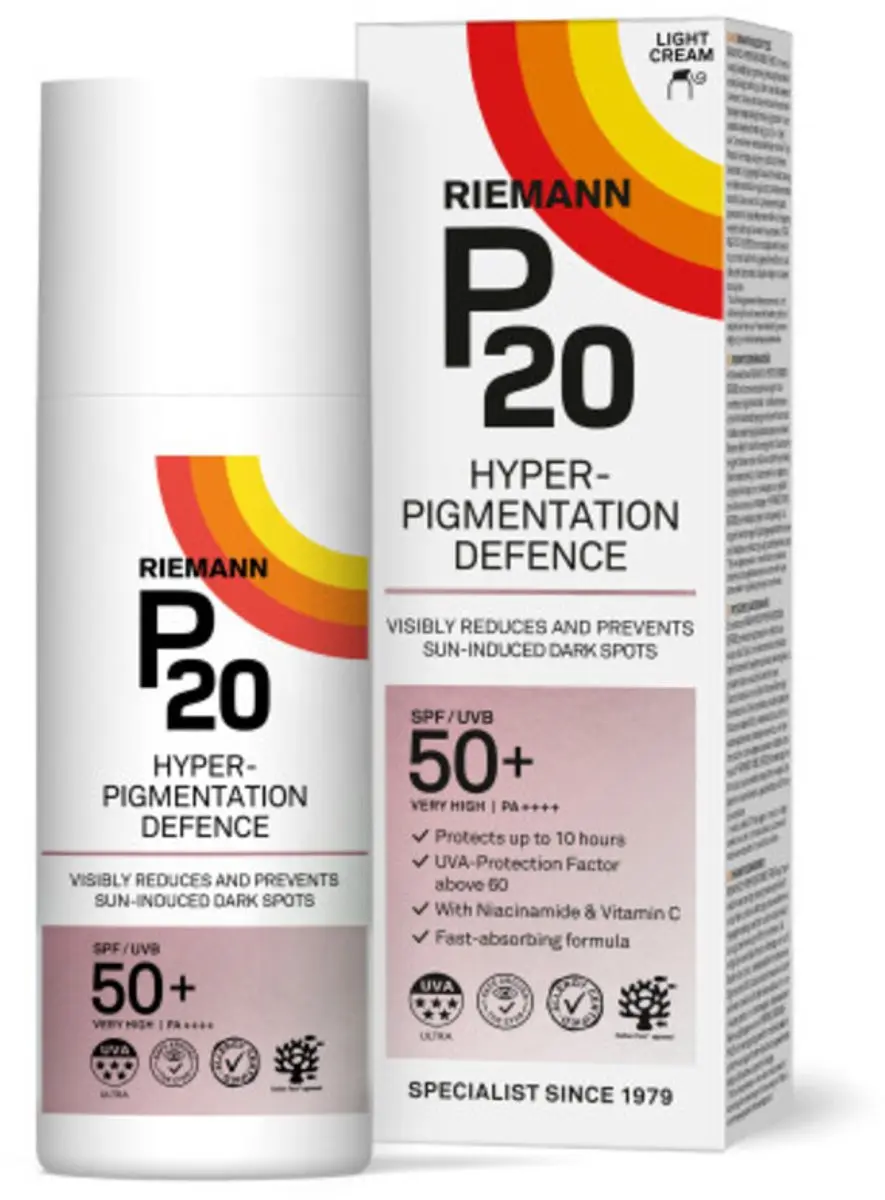 P20 Zonnebrand Gezicht Hyperpigmentation Defence SPF 50+
