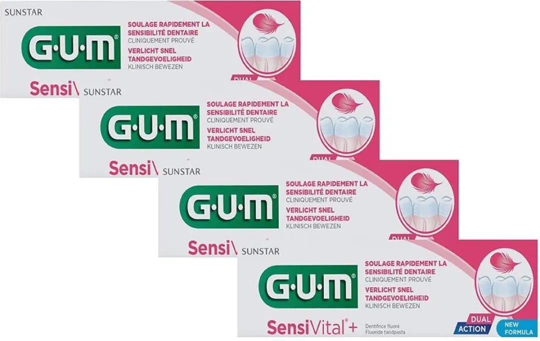 Gum SensiVital Tandpasta - 4x75ml