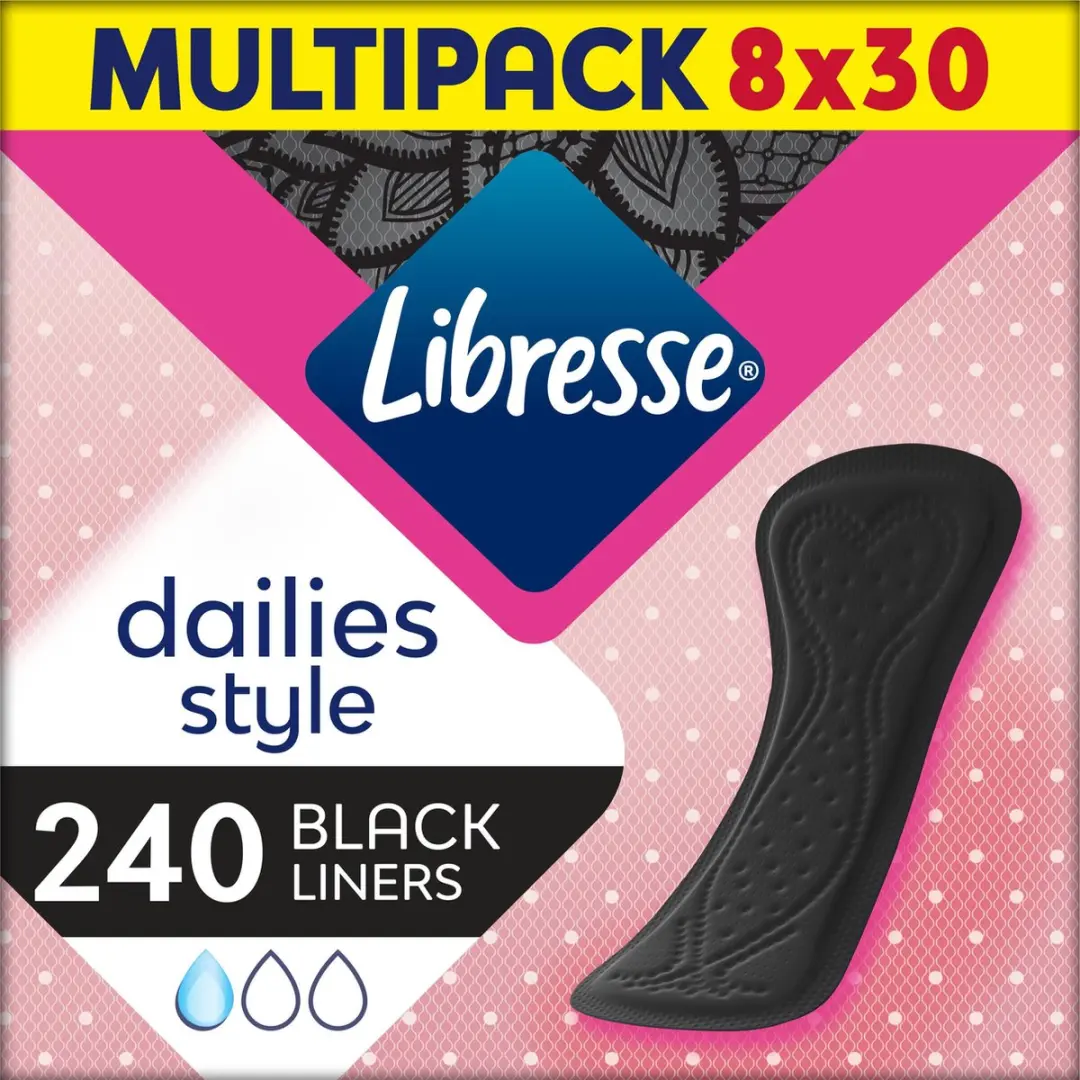 Libresse Normal Black Inlegkruisjes 240 Stuks
