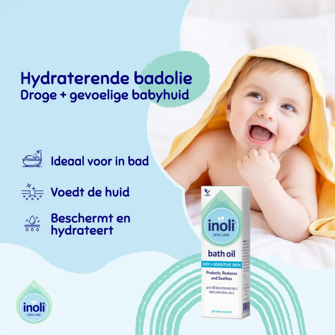 Inoli Skin Care Baby Badolie 100ml - Droge & Gevoelige Huid