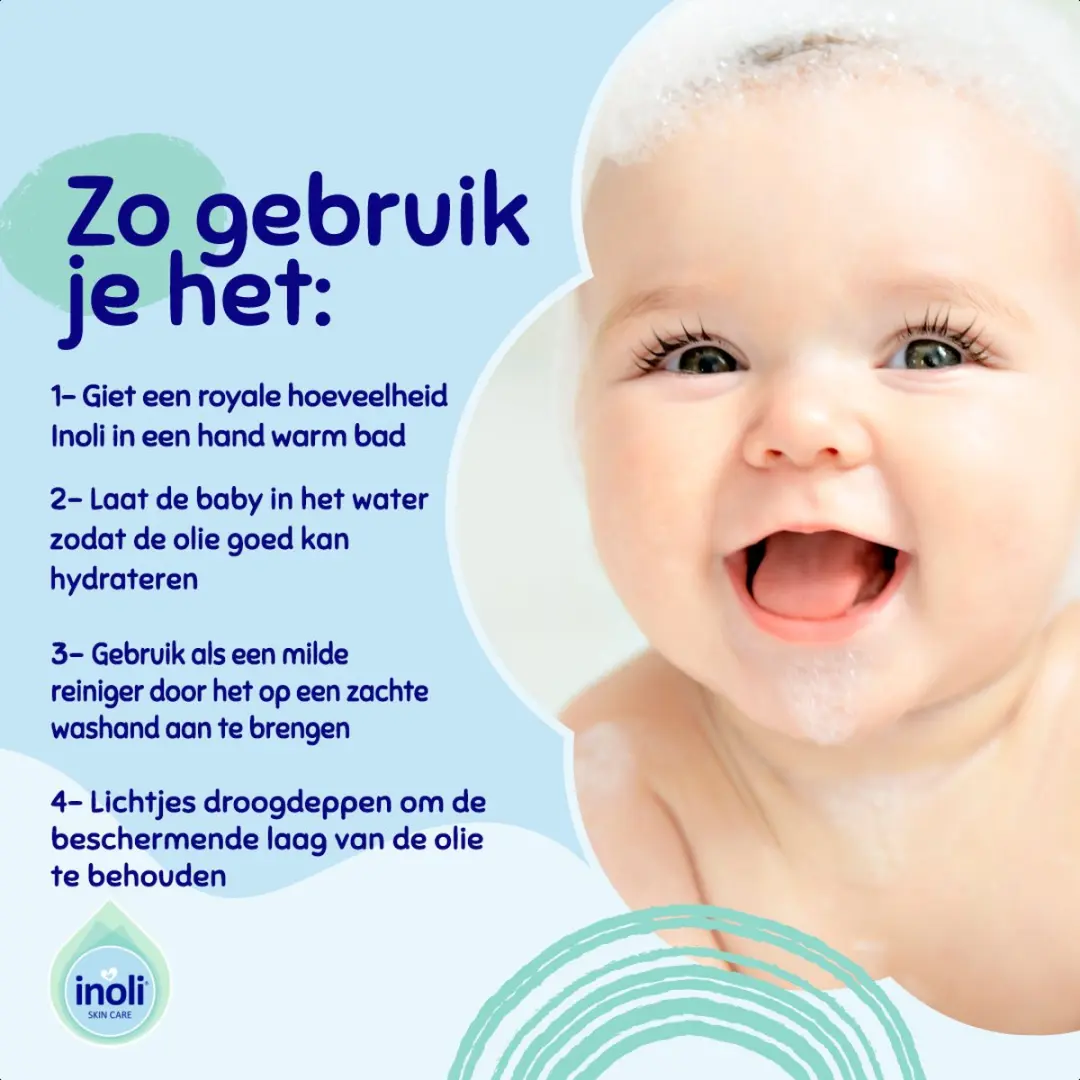 Inoli Skin Care Baby Badolie 100ml - Droge & Gevoelige Huid