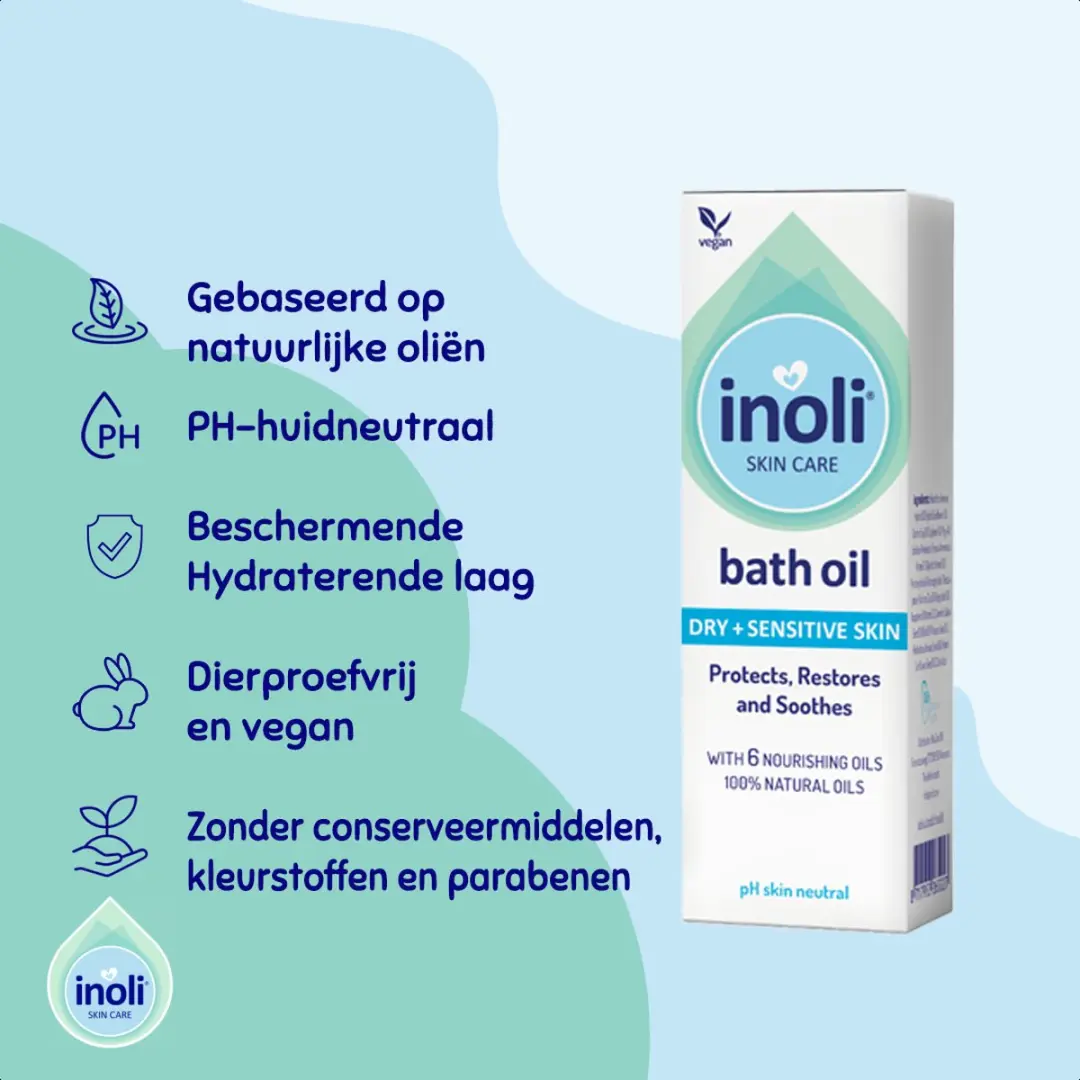 Inoli Skin Care Baby Badolie 100ml - Droge & Gevoelige Huid