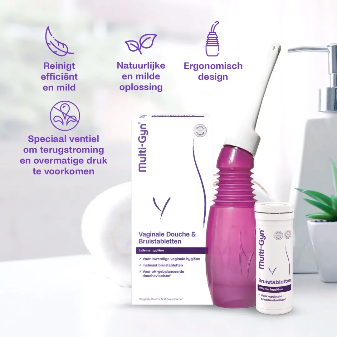 Multi-Gyn Vaginale Douche & Bruistabletten - 10 Stuks