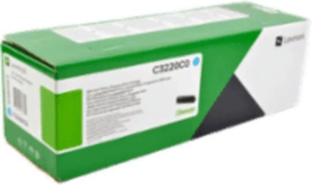Lexmark C3220C0 Tonercartridge Cyaan 1500 Pagina's