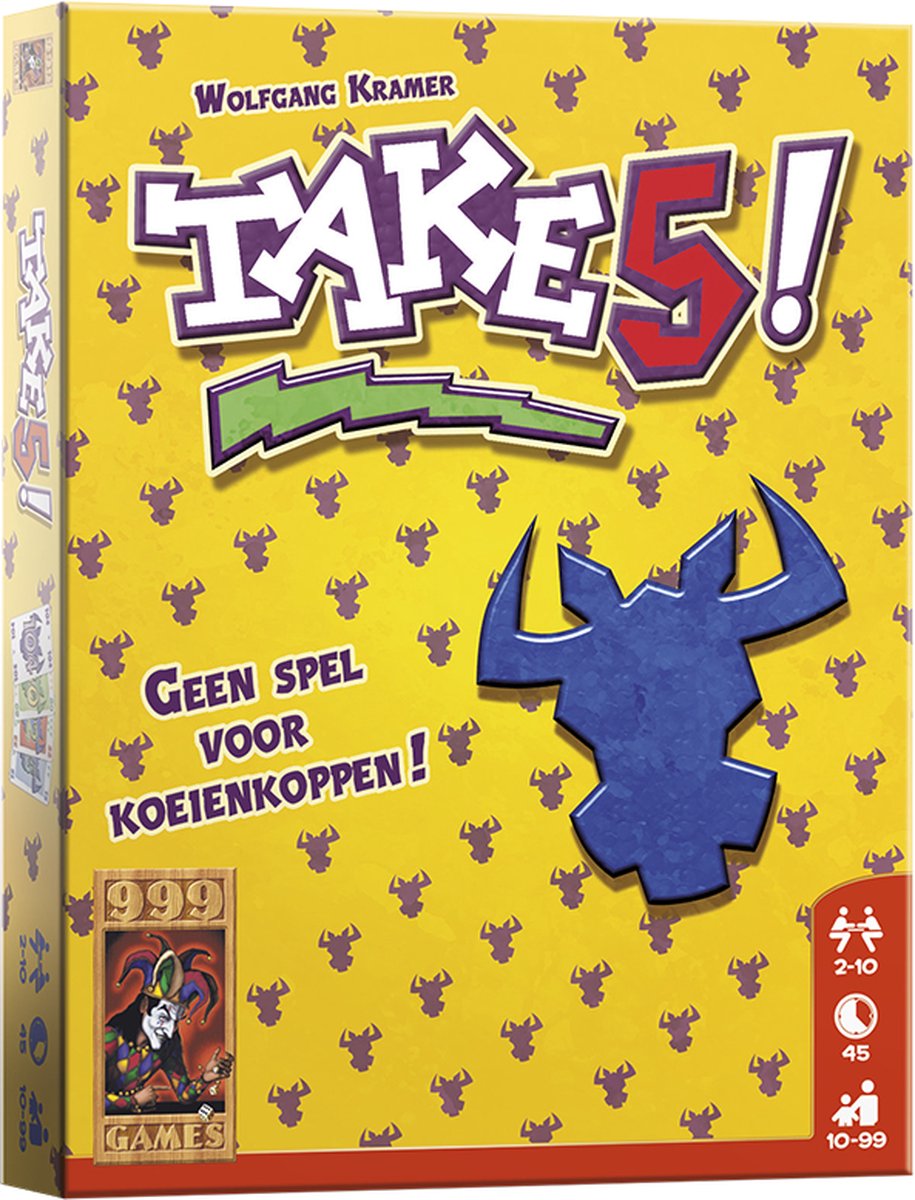 999 Games - Take 5! - Kaartspel - Leuk voor grotere groepen - Familiespel - Gezelschapsspel - Educatief spel - Klein cadeautje