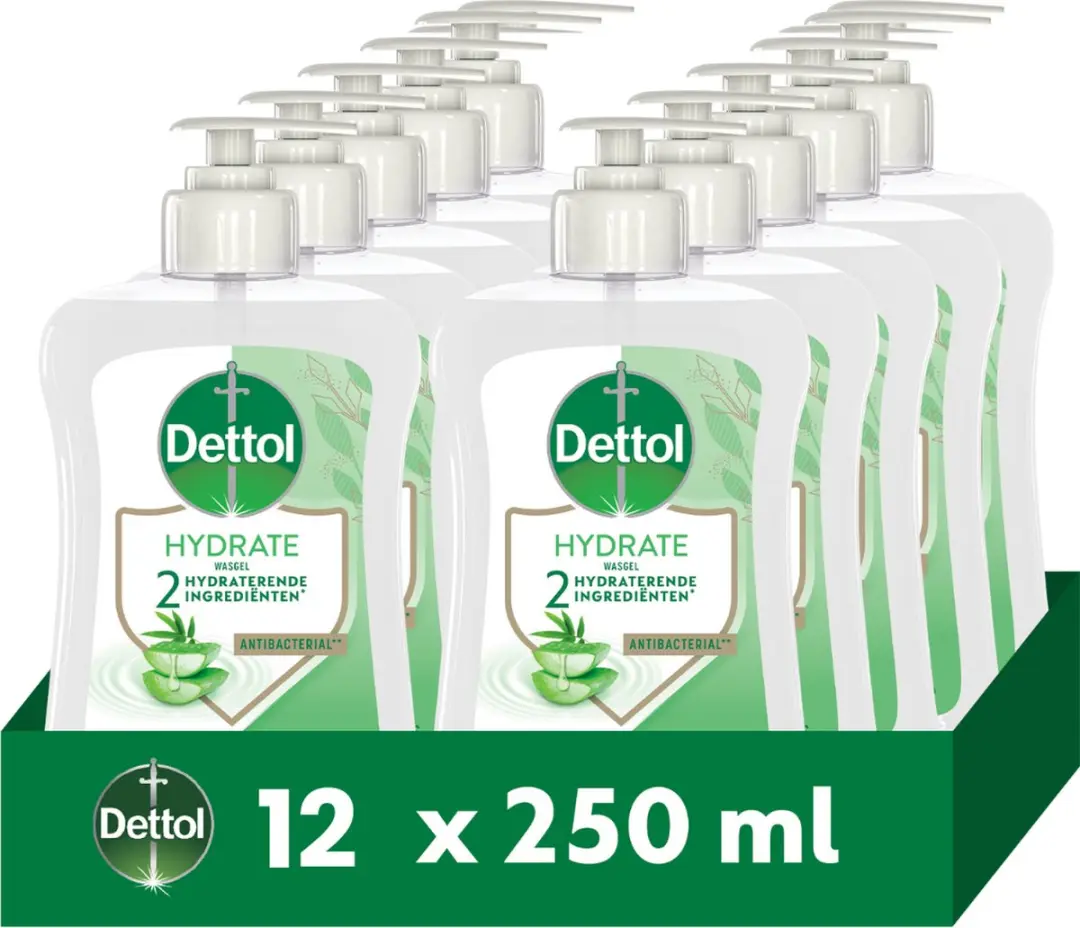 Dettol Antibacteriële Handzeep Aloe Vera - 12x250ml