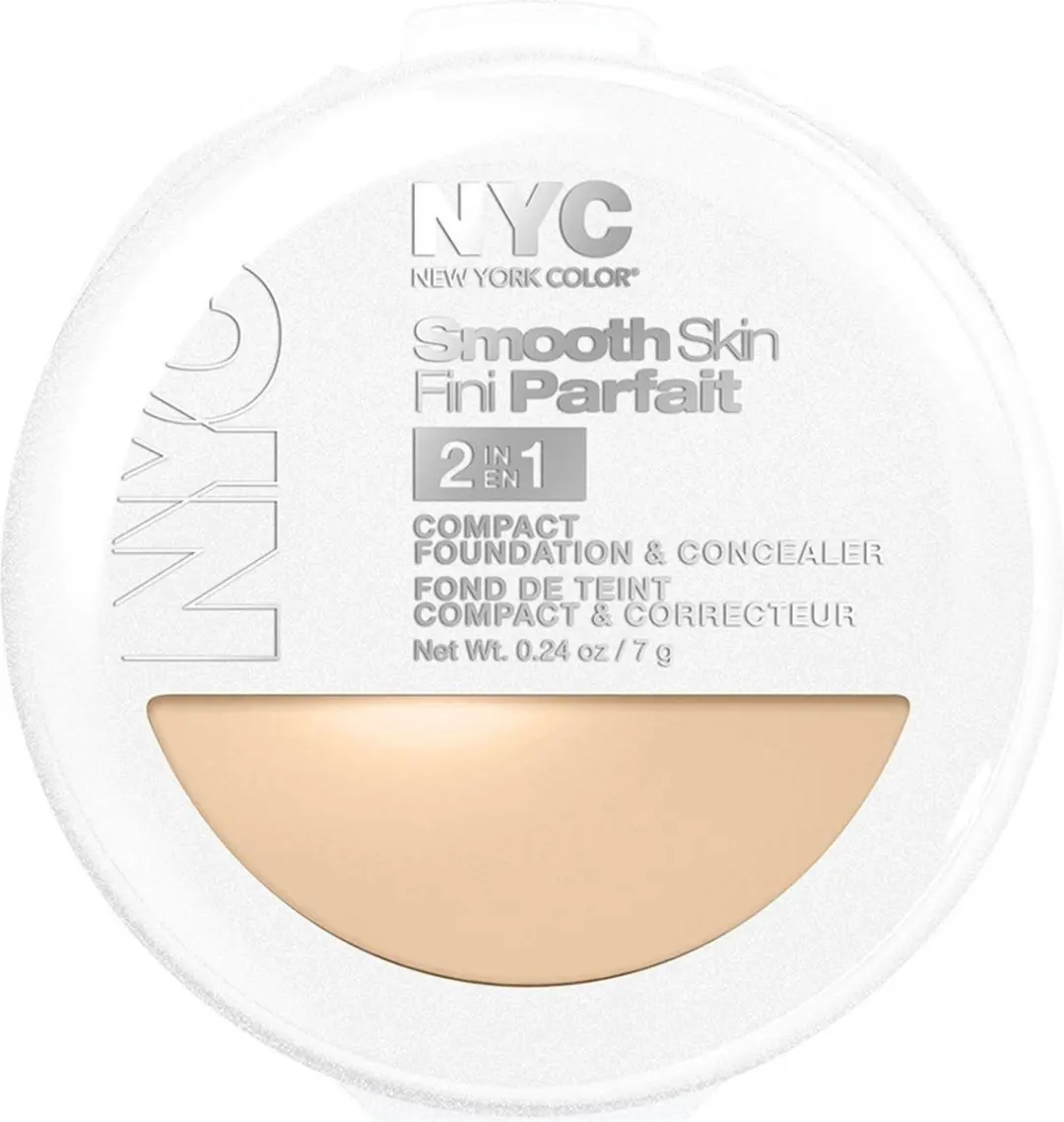 NYC Smooth Skin 2-in-1 Foundation & Concealer Ivory 10ml
