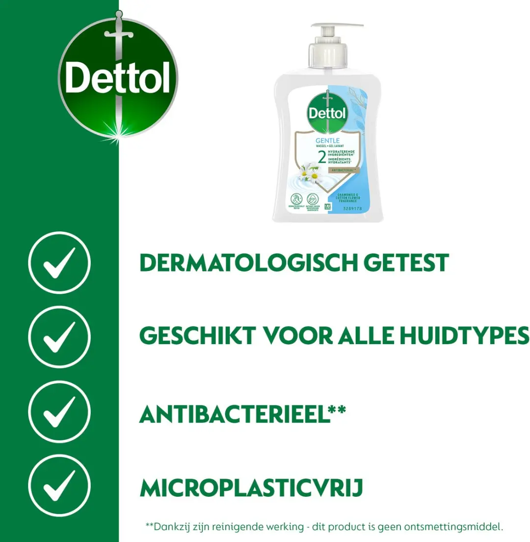 Dettol Handzeep Kamille & Katoenbloesem 250ml - 12 Stuks