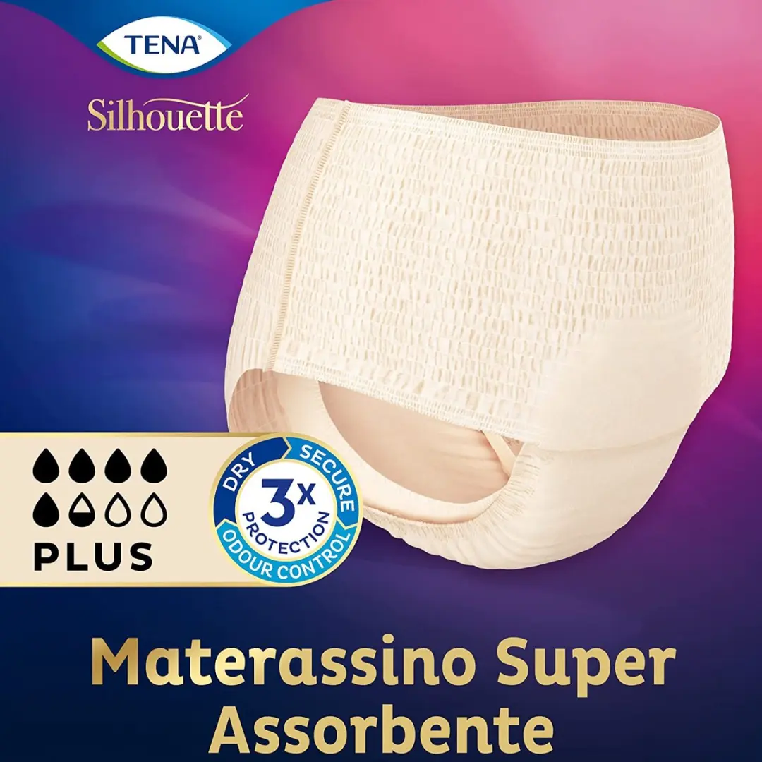 TENA Silhouette Plus Incontinentiebroekjes M - 9 Stuks