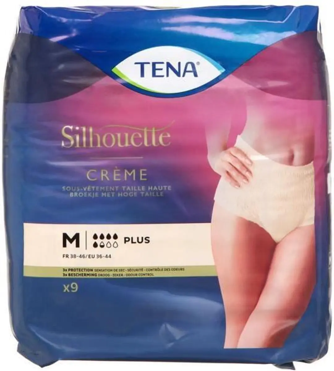 TENA Silhouette Plus Incontinentiebroekjes M - 9 Stuks - afbeelding 6 van 6