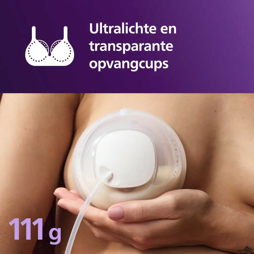 Philips Avent Handsfree Dubbele Elektrische Borstkolf SCF532/11 - Wit Beige