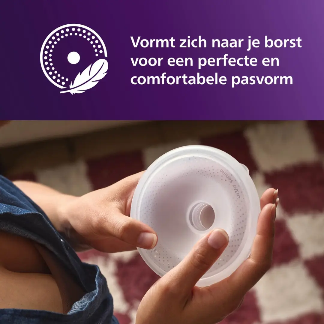 Philips Avent Handsfree Dubbele Elektrische Borstkolf SCF532/11 - Wit Beige