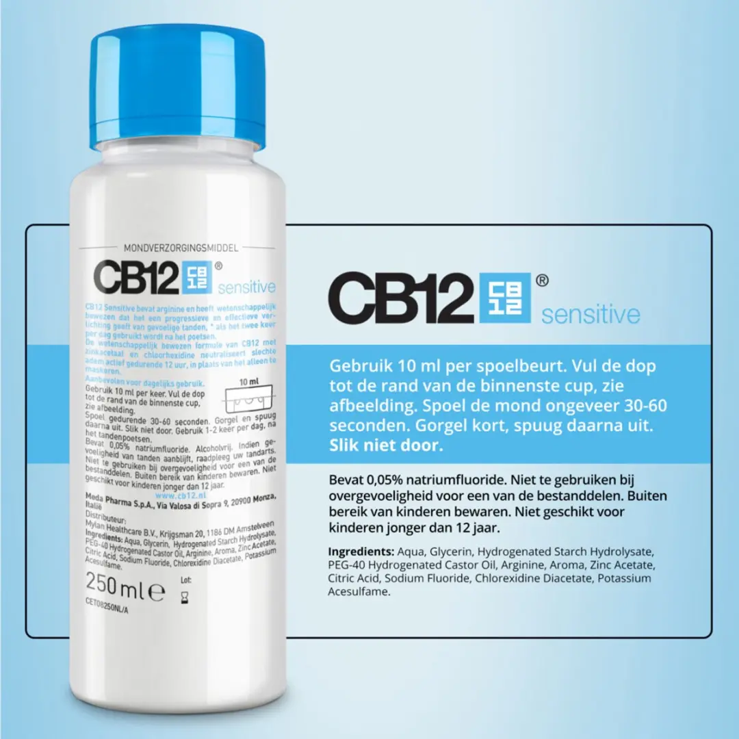 CB12 Mondwater Sensitive 2x250ml