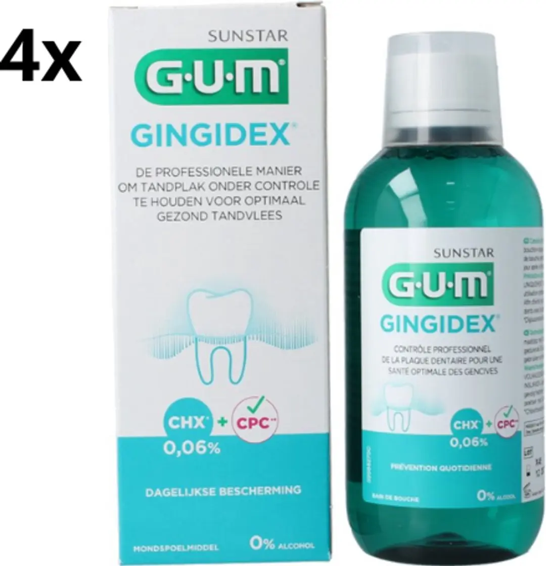 GUM Gingidex Chloorhexidine Mondspoeling 0.06%