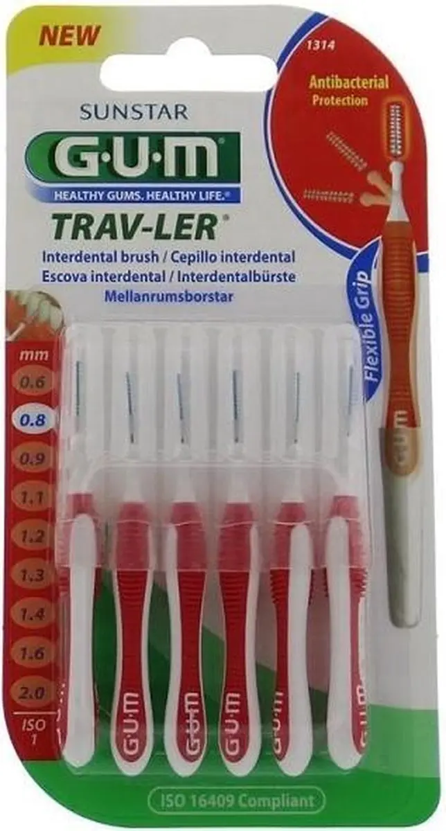 Gum Trav-ler Fine 0.8mm Rager - 4 Stuks