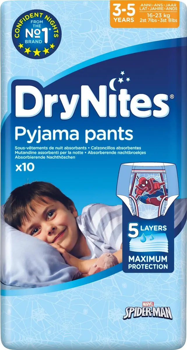 DryNites 3-5 Jongen Luiermaat 4/5