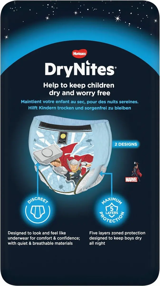 DryNites 3-5 Jongen Luiermaat 4/5 - 10 Stuks