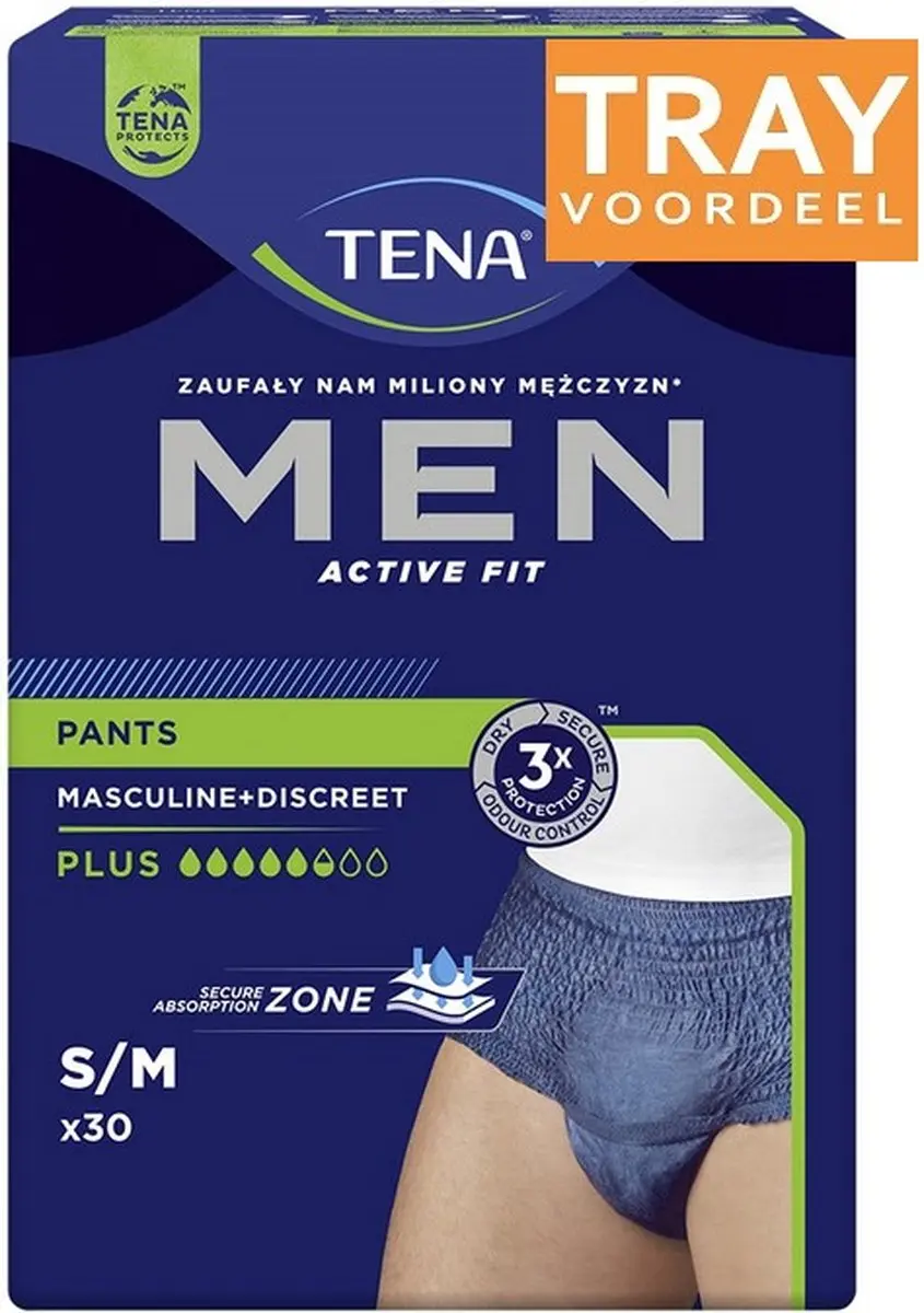 TENA Men Active Fit Pants Plus Incontinentiebroekjes