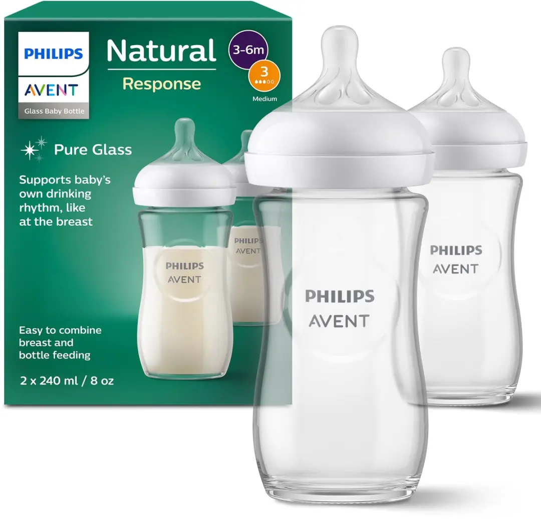 Philips Avent Natural Response SCY933/02 Glazen Babyflessen 240ml