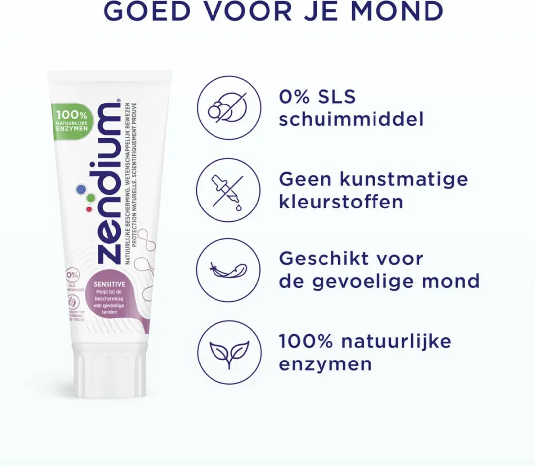 Zendium Tandpasta Sensitive 375ml - 5x75ml