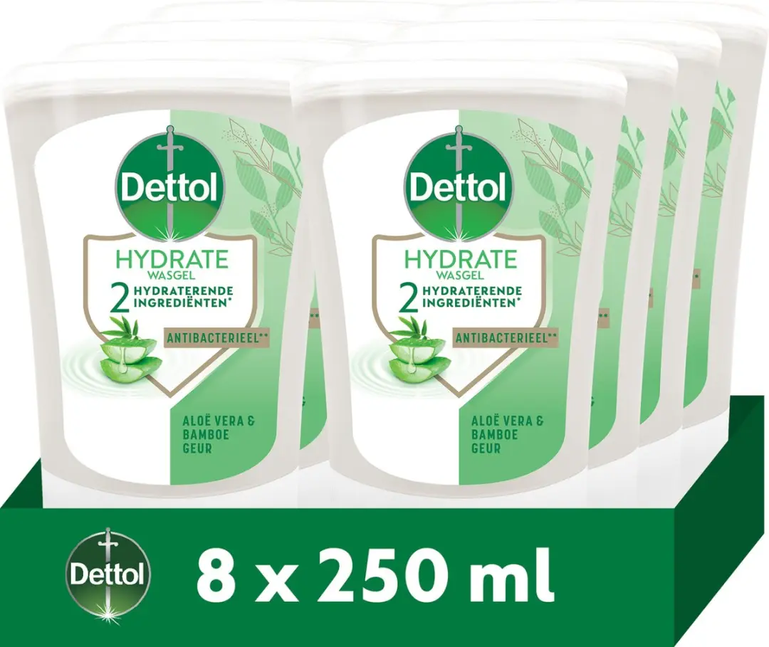 Dettol No-Touch Navulling Handzeep Aloë Vera & Bamboe 250ml