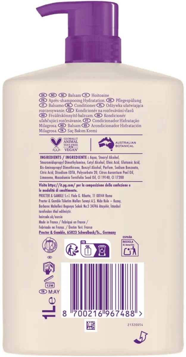 Aussie Miracle Moisture Conditioner 4x1000ml