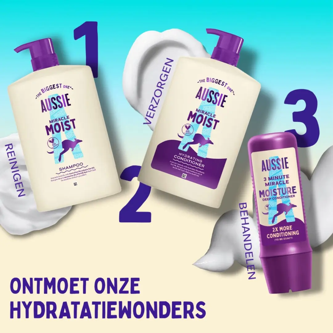 Aussie Miracle Moisture Conditioner 4x1000ml