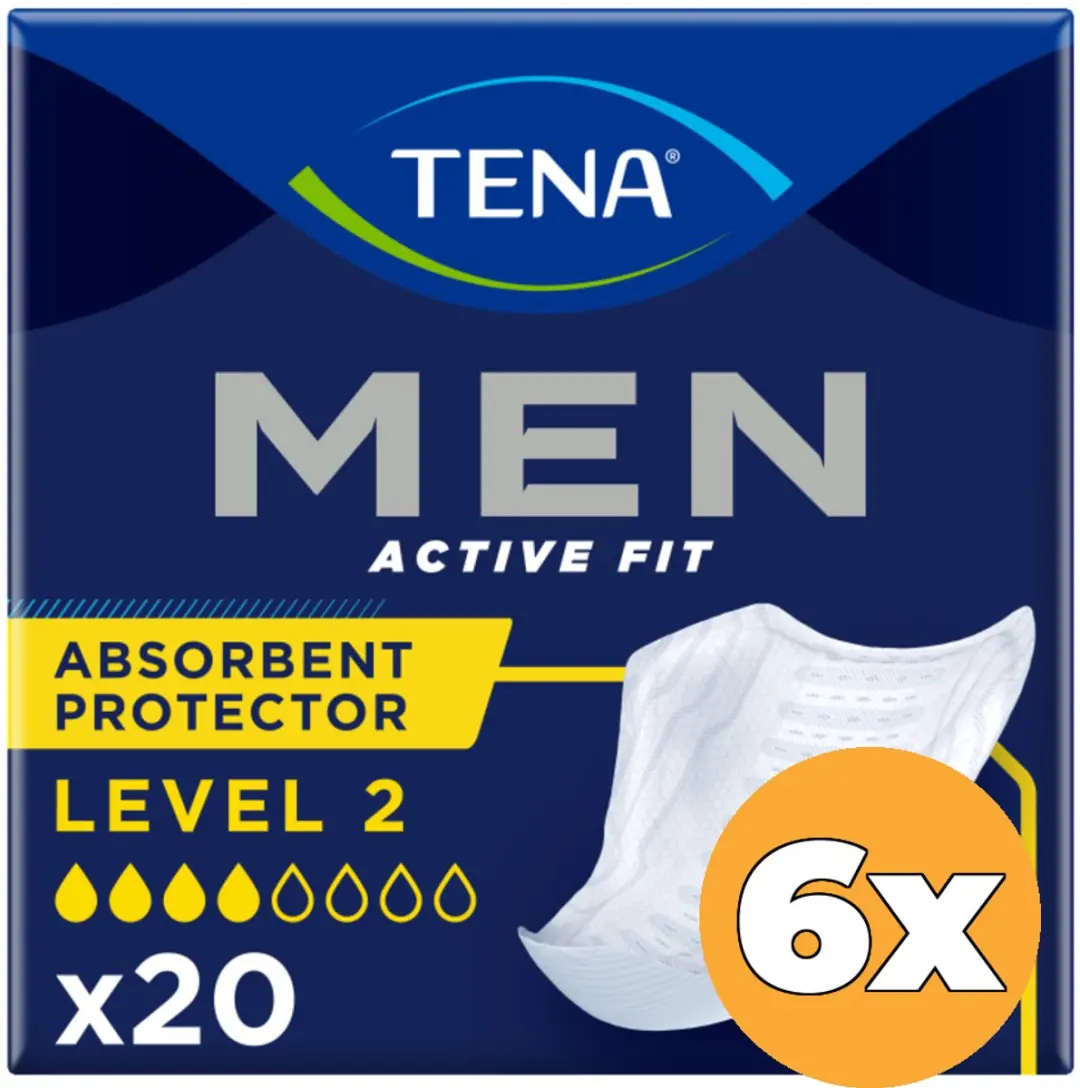 TENA Men Active Fit Level 2 Incontinentiebroekjes M - 120 Stuks