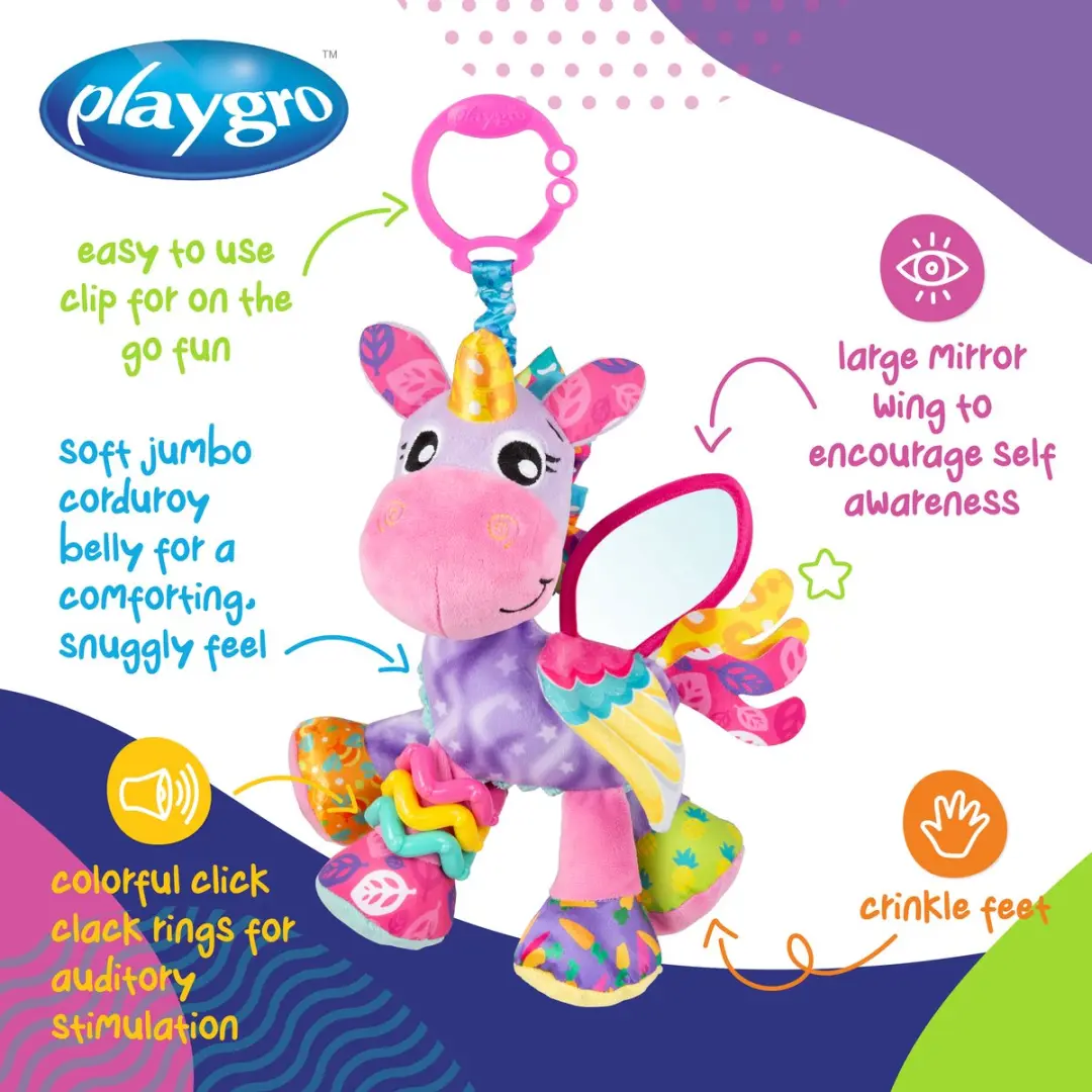 Playgro Activity Friend Stella Unicorn - Roze