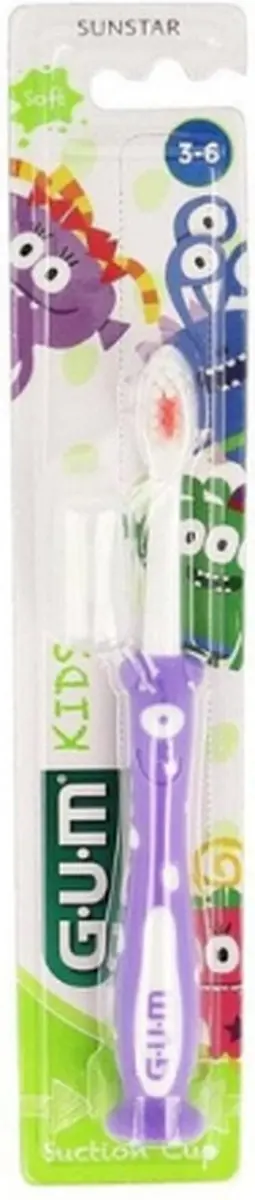 Gum Kids Tandenborstel Roze/Paars - 2 Stuks