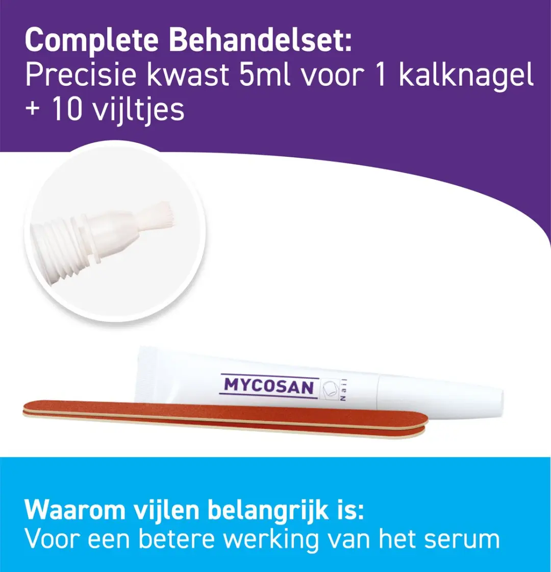 Mycosan Behandelset Kalknagel 5ml - Incl. kwast & vijlen