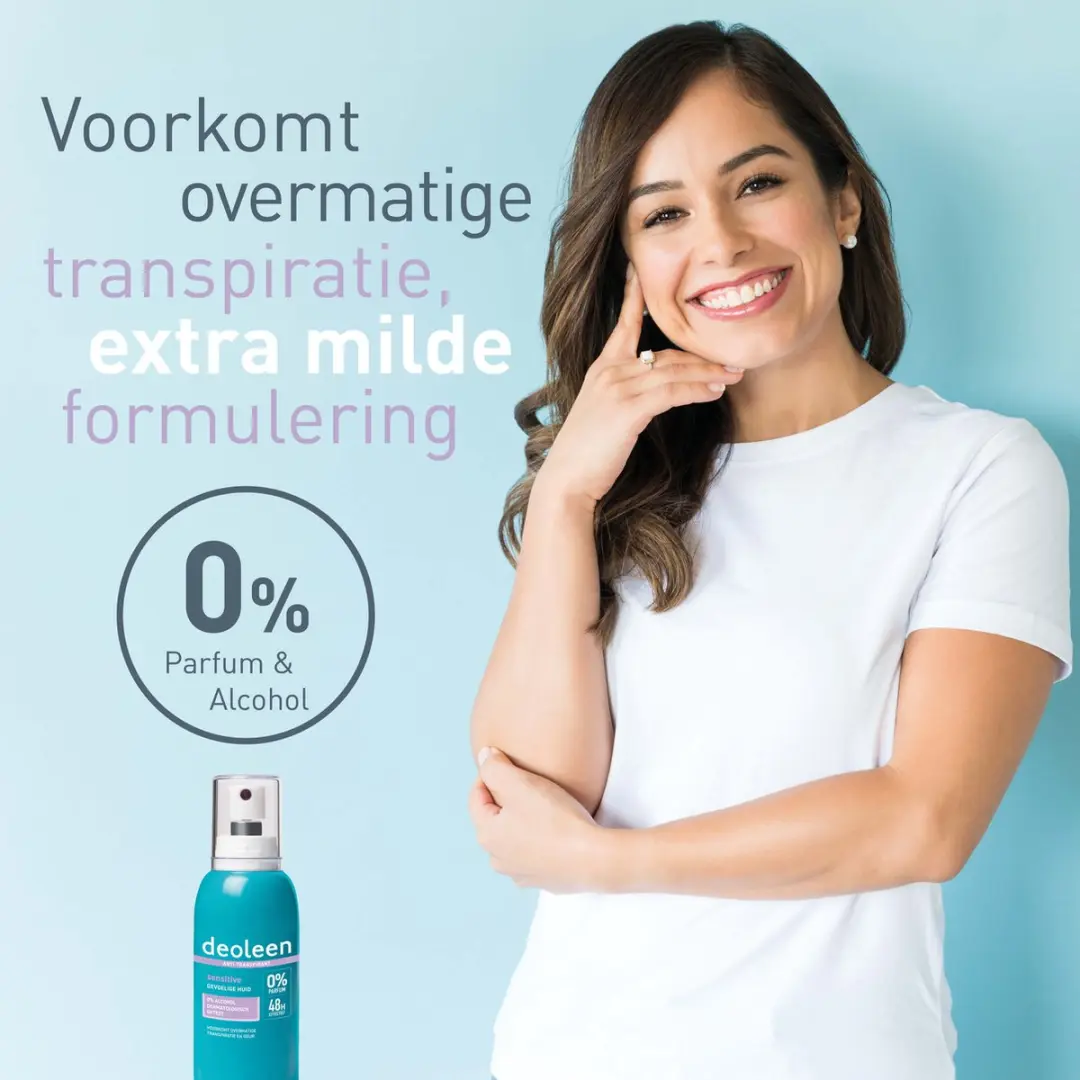Deoleen Anti-Transpirant Pompspray Sensitive 75ml - afbeelding 6 van 6