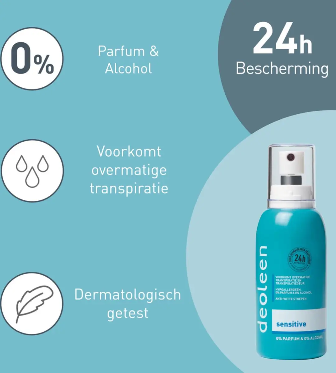 Deoleen Anti-Transpirant Pompspray Sensitive 75ml
