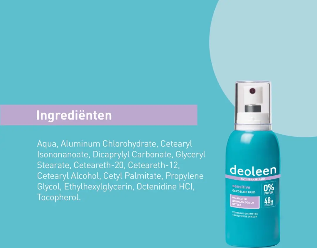Deoleen Anti-Transpirant Pompspray Sensitive 75ml