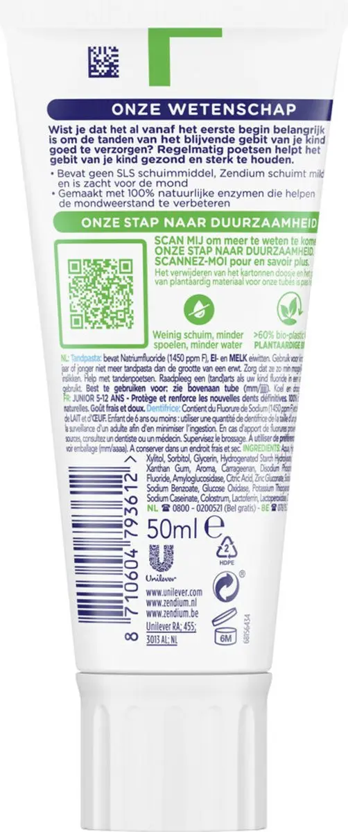 Zendium Junior Tandpasta 50ml