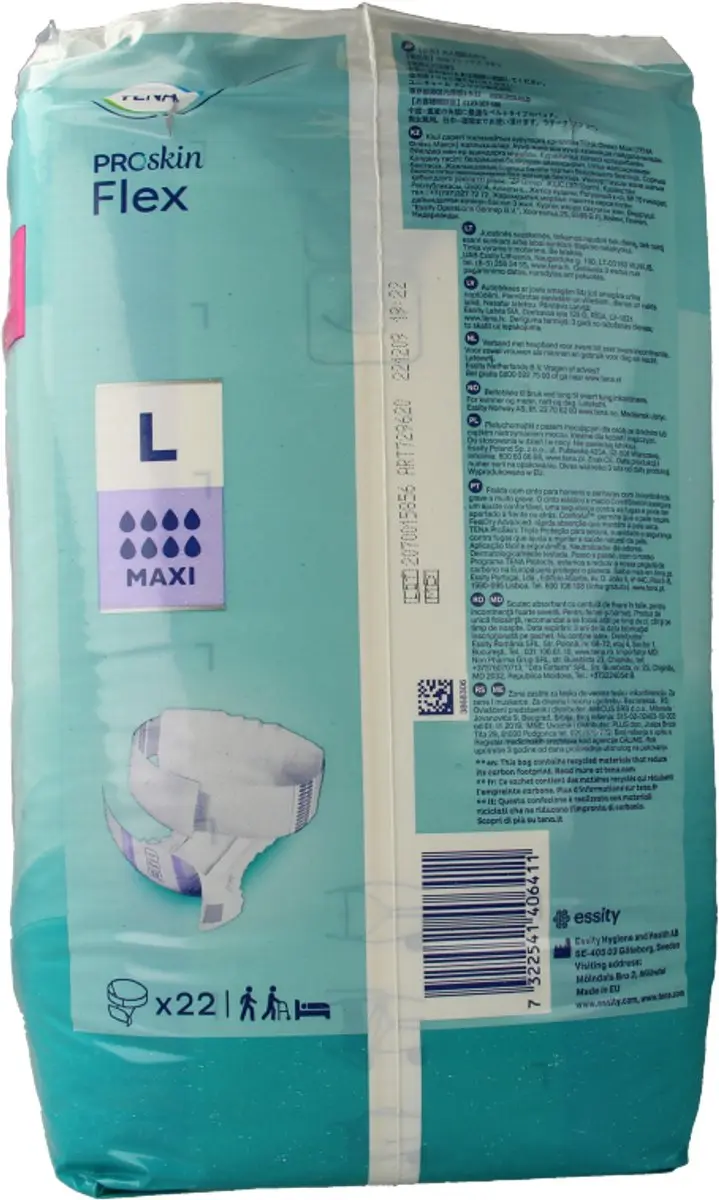 TENA Proskin Flex Maxi L - 22 Stuks - afbeelding 6 van 6