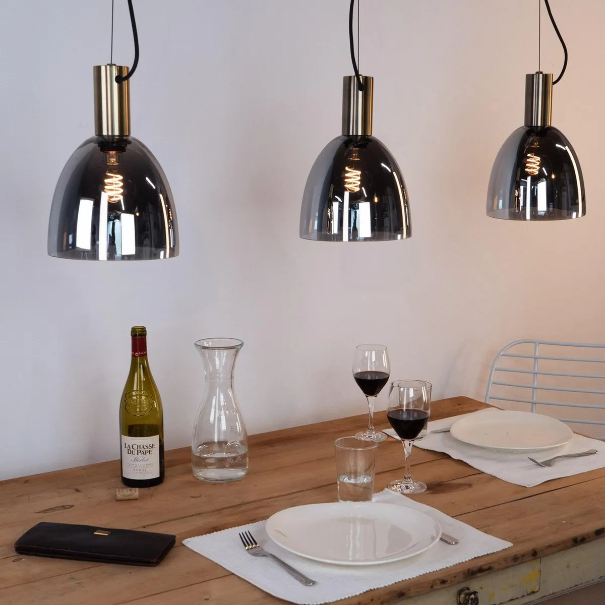 Eglo Lebalio Hanglamp 112,5cm - Zwart-Transparant
