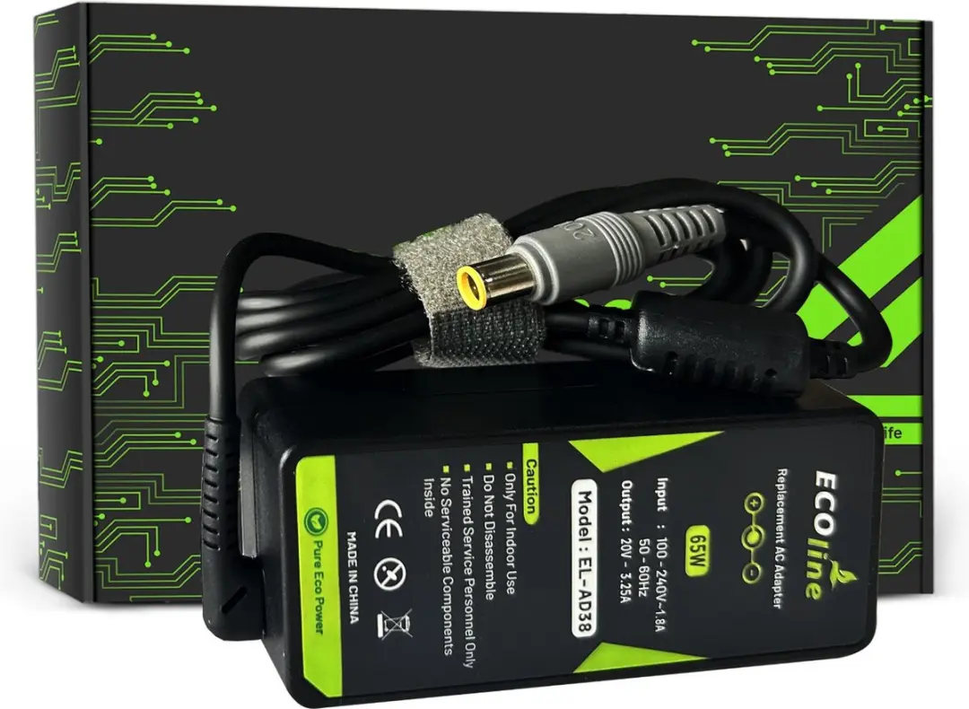 Ecoline Oplader 20V 3.25A 65W