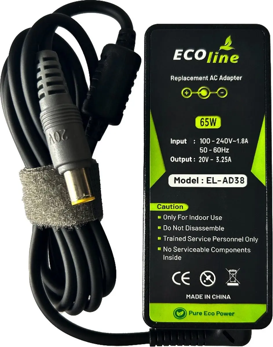 Ecoline Oplader 20V 3.25A 65W - Lenovo ThinkPad