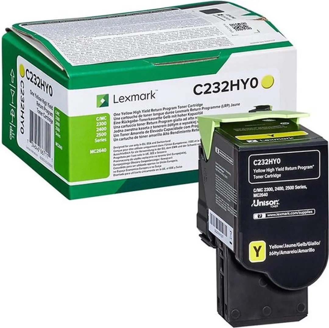 Lexmark C232HY0 Toner - Geel - 2300 Pagina's