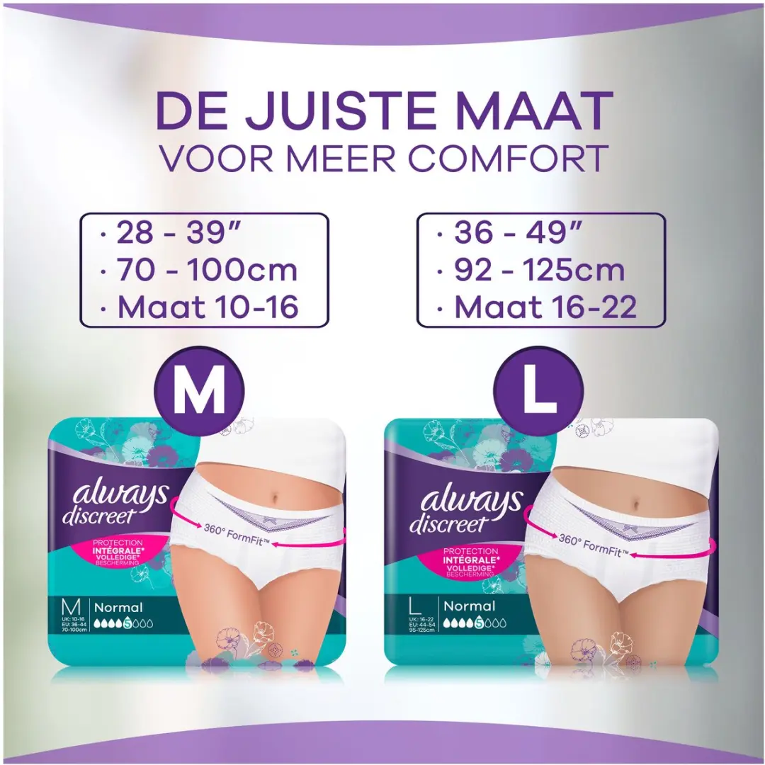 Always Discreet Broekjes Plus M - 36 Stuks - afbeelding 6 van 6
